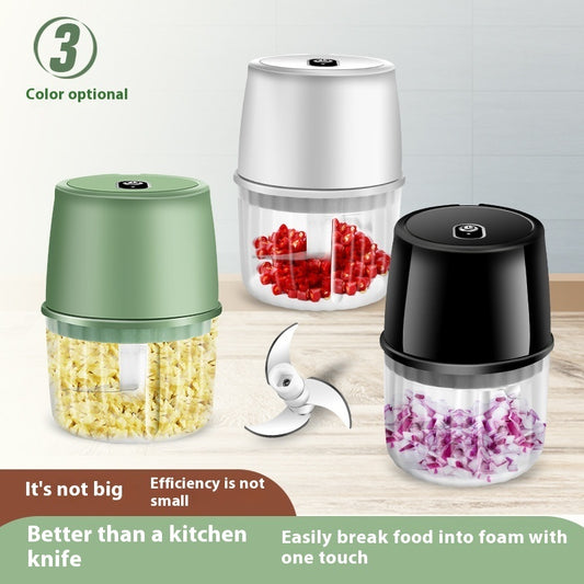 USB Rechargeable Mini Garlic Chopper - Wireless & Portable