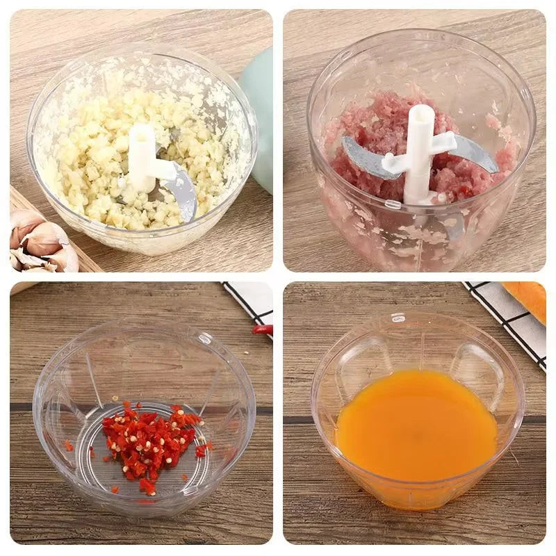 Manual Garlic & Veggie Chopper - 500/900ml