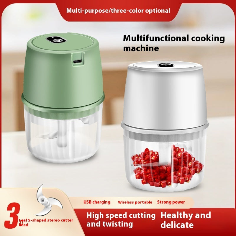 USB Rechargeable Mini Garlic Chopper - Wireless & Portable
