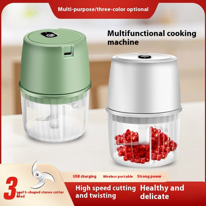 USB Rechargeable Mini Garlic Chopper - Wireless & Portable