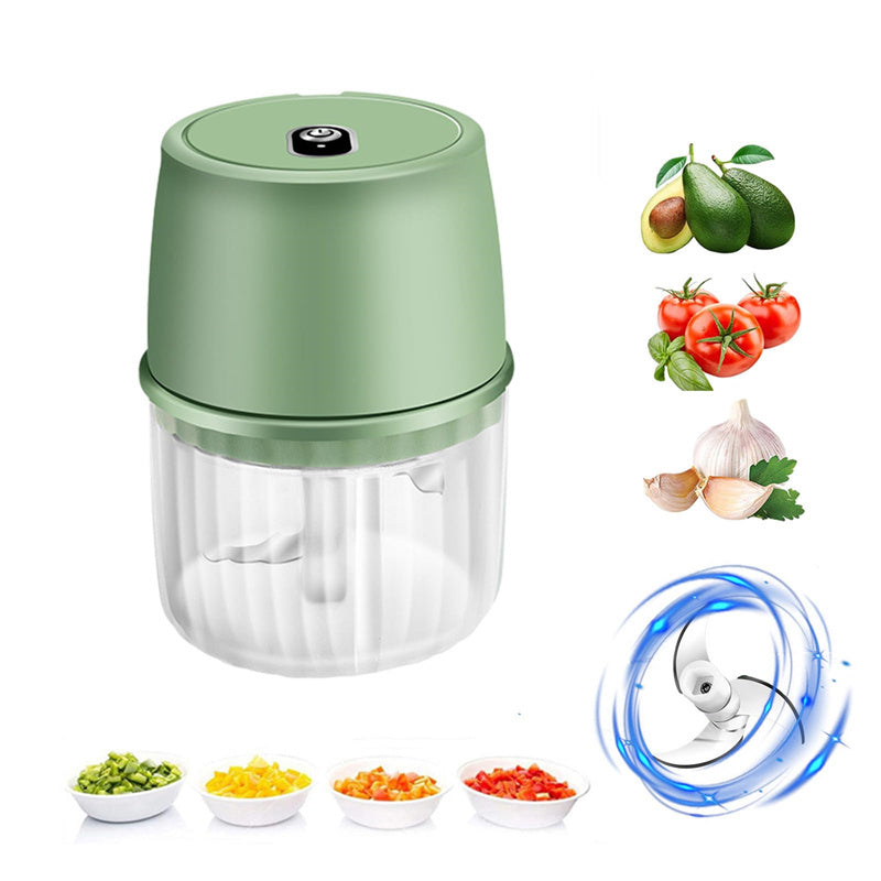 USB Rechargeable Mini Garlic Chopper - Wireless & Portable