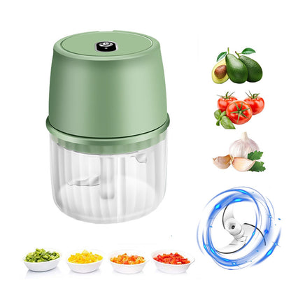 USB Rechargeable Mini Garlic Chopper - Wireless & Portable