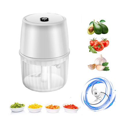 USB Rechargeable Mini Garlic Chopper - Wireless & Portable