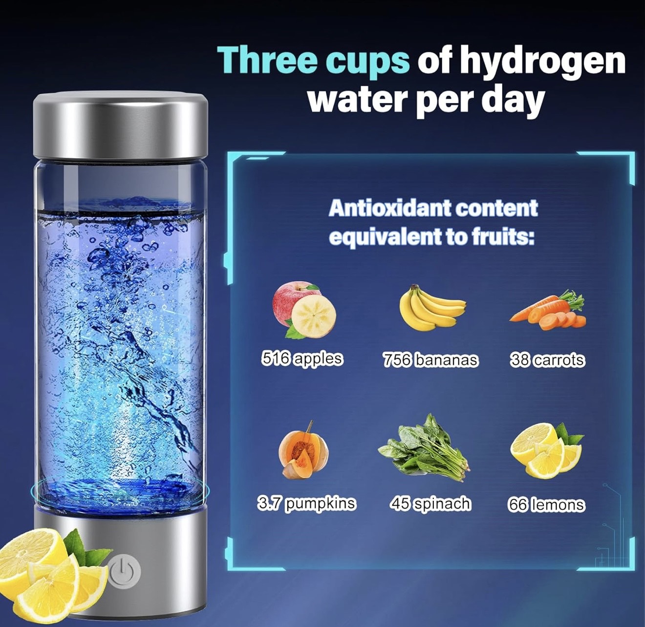 Hydrogen Water Bottle 420ml