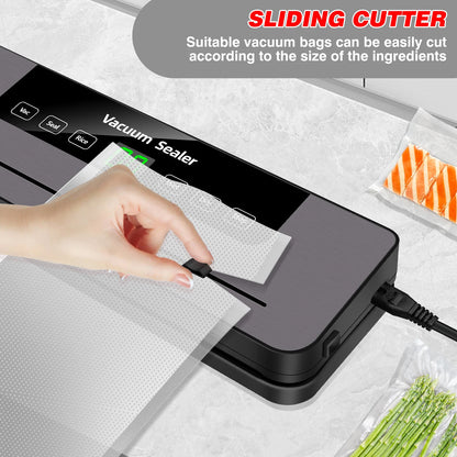 5-in-1 Automatic Vacuum Sealer with Bags & Cutter