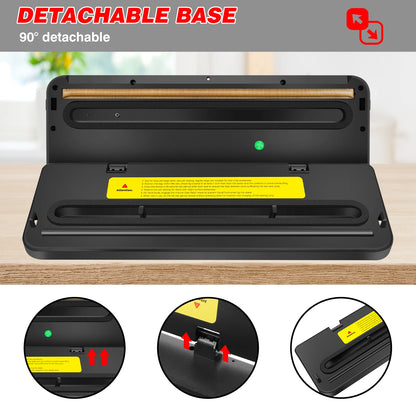 5-in-1 Automatic Vacuum Sealer with Bags & Cutter