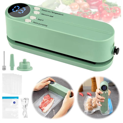 Vacuum Sealer Portable Mini Multifunctional Food Sealer Rechargeable Food Package Plastic Bags Automatic Vacuum Sealing Machine