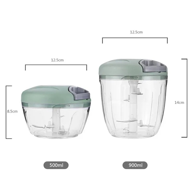 Manual Garlic & Veggie Chopper - 500/900ml