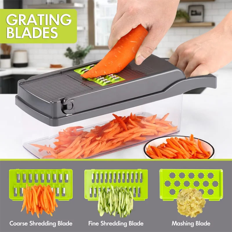 Multifunctional Vegetable Slicer - 14/16pcs
