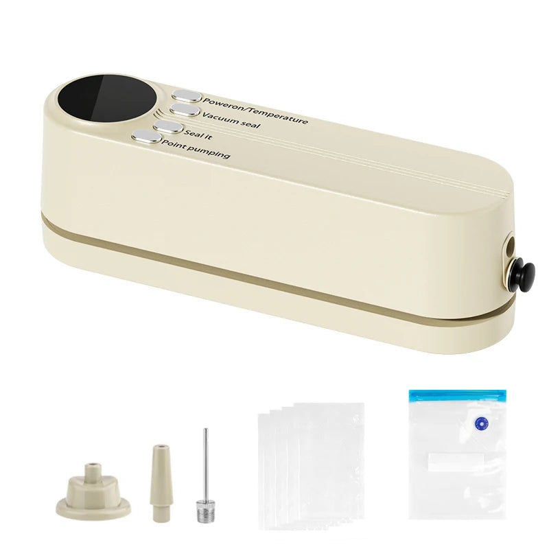 Vacuum Sealer Portable Mini Multifunctional Food Sealer Rechargeable Food Package Plastic Bags Automatic Vacuum Sealing Machine