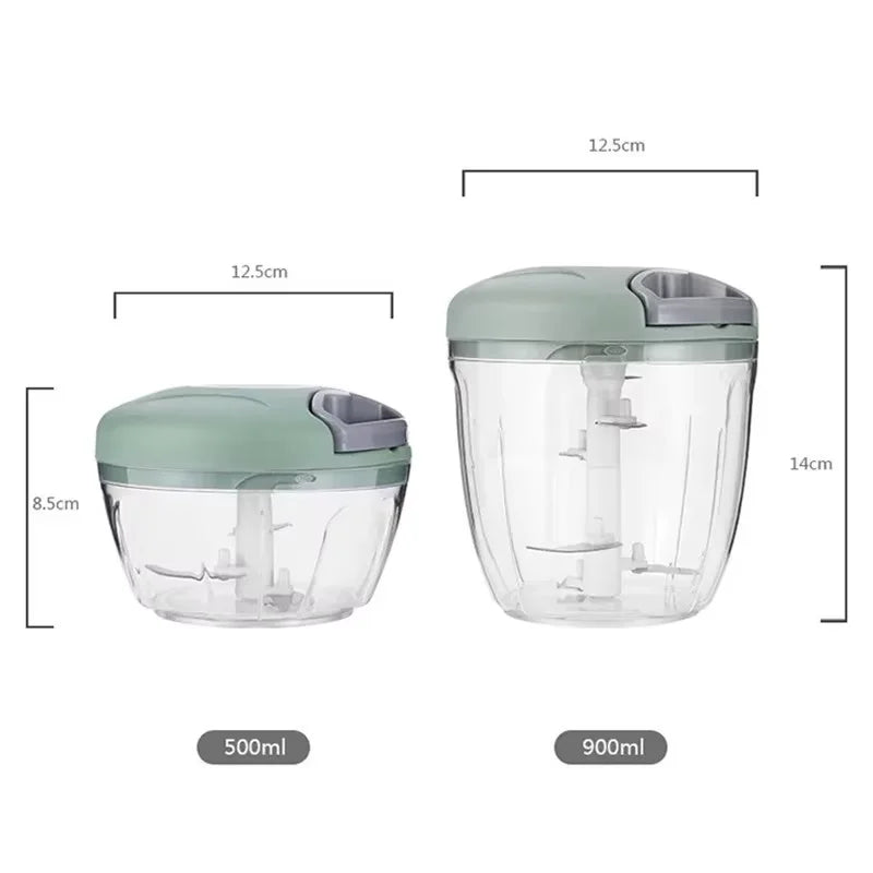 Manual Garlic & Veggie Chopper - 500/900ml