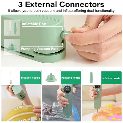 Vacuum Sealer Portable Mini Multifunctional Food Sealer Rechargeable Food Package Plastic Bags Automatic Vacuum Sealing Machine
