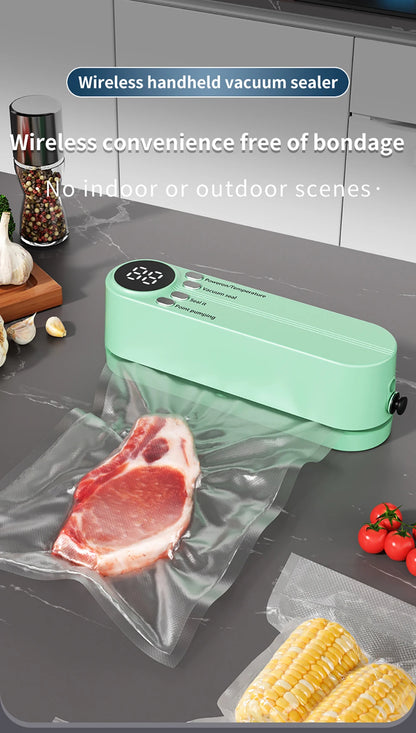 Vacuum Sealer Portable Mini Multifunctional Food Sealer Rechargeable Food Package Plastic Bags Automatic Vacuum Sealing Machine