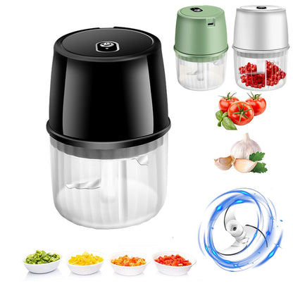 USB Rechargeable Mini Garlic Chopper - Wireless & Portable